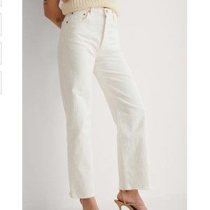 Levi's Ribcage Straight, White, 25